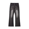 Image of Slightly Flared Denim Trousers Men's Fashion Shopping