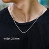 Image of Necklace Chain Luxury Men Boy Jewelry Elegant Gold Color Shopping