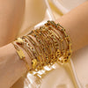 Image of Ornament Extended Stainless Steel Bracelet Gold Shopping