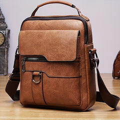 Men's New Shoulder Bag, Crossbody Bag For Men Messenger Bag Handbag, PU Leather Purse Messenger Crossbody Bags Casual New Product With Card Bag, PU Material With Card Holder Wallet Shopping111