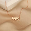 Image of Stainless Steel Gold-plated Personalized Letter Pendant Necklace Shopping