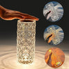 Image of 16 Colors LED Crystal Lamp Rose Light Touch Table Lamps Bedr Shopping