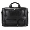 Image of Men's Leather Briefcase Three-compartment Large Capacity Business Handheld Cowhide 17-inch Commuter Computer Bag Shopping