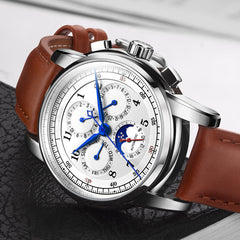 Men's Automatic Mechanical Multi-function Waterproof Watch Shopping