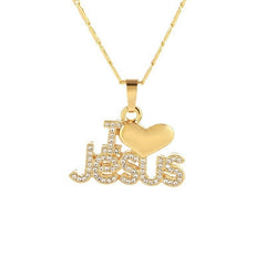 Women's Fashionable All-match Hip Hop Letter Pendant Necklace