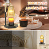 Image of Candle Warmer Lamp Dimmable And Timer Candle Warmer Height Adjustable For Jar Scented Candles For Home Decor Amber Glass And Black Base Shopping