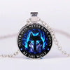 Image of Wolf Totem Time Stone European And American Metal Sweater Pendant Necklace Shopping