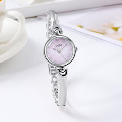 Simple Design Small Exquisite Round Dial Bangle Watch Quartz Watch Shopping