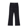 Image of Fashion Stitching Denim Boot-cut Pants Men Shopping