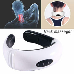 Electric Tens Unit Pulse Neck Massager Magnetic Pulse Therapy Vertebra Relax Shopping111