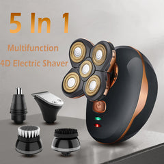 Multifunction 4D Electric Shaver 5 In 1 Men's Razor Beard Shaving Machine Trimmer Clipper Hair Cutting Removal Machine Barber Shopping