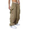 Image of Nylon Quick-drying Overalls Men's Pants High Waist Wide Leg Leisure Drawstring Shopping