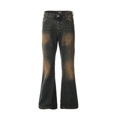 Fashion Horn Denim Trousers Men Shopping