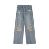 Image of Fashion Straight Washed Jeans For Men Shopping