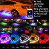 Image of Car Underglow Light Flexible Strip LED Underbody Lights Remote APP Control Car Led Neon Light RGB Decorative Atmosphere Lamp Shopping