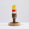 Image of EP LIGHT FLAME LED Bulb Table Lamp, Vintage Style Wooden Table Lamp For Livingroom Bedroom Shopping