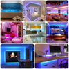 Image of Led Strip Lights 5050 RGB Bluetooth Room Light Color Changing with Remote Shopping