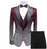 Image of Sequin Men's Suit Three Piece Set Shopping