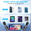 Image of Wireless Lavalier Lapel Microphone For IPhone IPad Professional Wireless Clip Mic - Cordless Omnidirectional Condenser Recording Mic For Interview Video Podcast Vlog YouTube Shopping