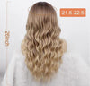 Image of 26 Inch Long Ash Blonde Wig With Bangs Natural Wavy Hair - Perfect For Daily Wear And Middle Part Style Shopping