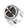 Image of Fashion Men's Simplicity Design Jesus Cross Ring Shopping