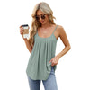 Image of Cross-Border T-shirt Sleeveless Hollow-out Camisole U-neck Vest Shopping