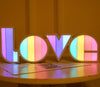 Image of Valentines Day Decor LED LOVE Light Valentines Day Gift For Girlfriend Bithday Wedding Party Decoration Romantic Wedding Decor Shopping