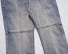 Image of Washed And Worn Jeans For Men Shopping