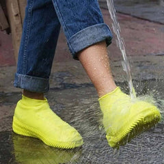 Vintage Rubber Boots Reusable Latex Waterproof Rain Shoes Cover Non-Slip Silicone Overshoes Boot Covers Unisex Shoes Accessories Shopping