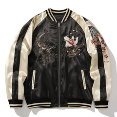 Jacket Coat Cotton Coat Men's Embroidered Nine-tailed Fox National Style Cotton Shopping