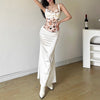 Image of Slim-fitting Suspenders Vest Fashion High Waist Skirt Suit Shopping