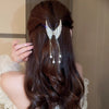 Image of Elegant High-grade Golden Pearl Tassel Hairpin Shopping