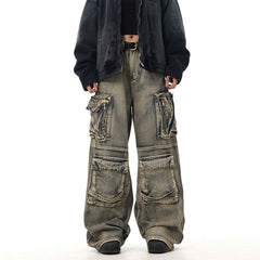 Men's Multi-pocket Loose Wide-leg Pants