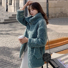 Autumn And Winter Mid-length Fur Fur One Coat Shopping