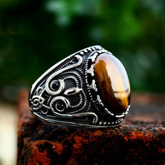 Fashion Vintage Titanium Steel Ring