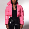 Image of Glossy Bread Coat Down Cotton Jacket Shopping