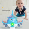 Image of 360 Rotating Electric Plane Airplane Toys For Kids Bump And Go Action Toddler Toy Plane With LED Flashing Light Sound For Boys Shopping