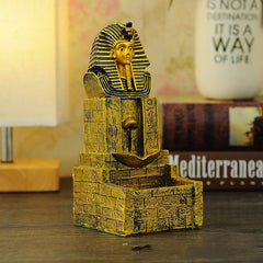 Creative Ancient Egypt Backflow Incense Burner Resin Crafts Home Buddha Ornament Shopping