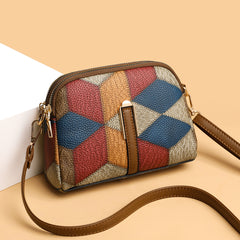 All-matching National Style Fashion Double-zipper Cross-body Bags Shopping