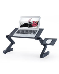 Adjustable Height Laptop Desk Laptop Stand for Bed Portable Lap Desk Foldable Table Workstation Notebook RiserErgonomic Computer Tray Reading Holder Bed Tray Standing Desk Shopping