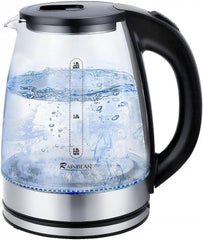 Electric Kettle Water Boiler, 1.8L Electric Tea Kettle, Wide Opening Hot Water Boiler With LED Light, Auto Shut-Off & Boil Dry Protection, Glass Black Shopping