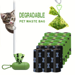 Environmentally Friendly Biodegradable Pet Litter Bags Dog Waste Bags With Dog Poop Bag Dispenser Dog Poop Bags Thickened Poop Bags Leak-Proof Dog Waste Bags For Pet Supplies Shopping