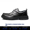 Image of Casual Leather Shoes Men's Summer New Lace Up Round Toe Cowhide Shopping