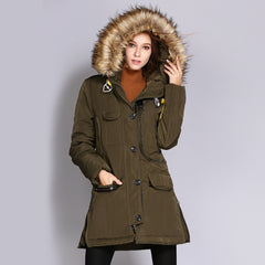 Ladies Fashion Personality Multi-pocket Padded Jacket Shopping