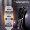 Image of 2 In 1 Straight Hair Comb Wireless Hair Straightener Brush Hair Fast Heating Portable Hot Curler USB Charging Shopping111