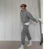 Image of Lamb Wool Fleece Sweatshirt And Sweatpants Shopping