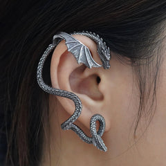 Stainless Steel Dragon Retro Punk Gothic Dragon Earrings Shopping