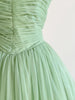 Image of Green Pleating Tulle Banquet Dress Shopping