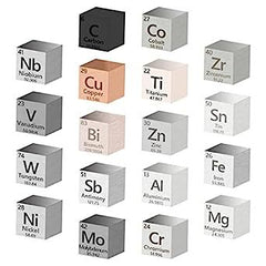 Metal Element Cube  High Purity, Periodic Table Of Elements Collection For Element Collections Hobbies, Pure Tungsten Cube, Iron, Aluminum, Bismuth, Shopping111