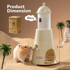 MEWOOFUN Hamster Water Bottle With Stand & Hideout Space 150ml Convenient And Comfortable Solution For Dwarf Hamsters Gerbil Shopping